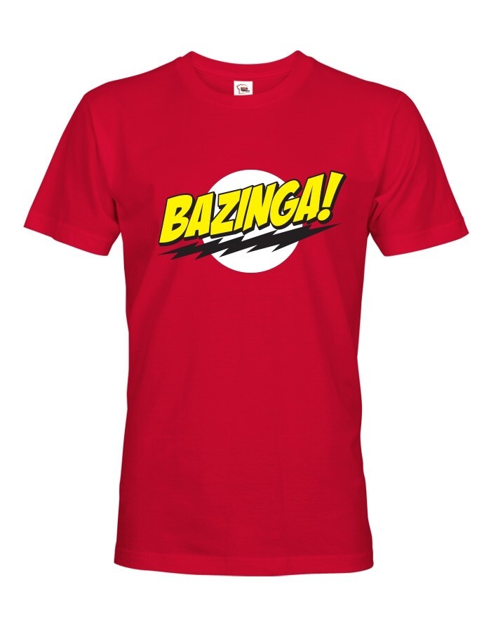 Pánské tričko Bazinga -Teorie velkého třesku