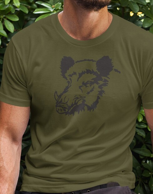 Tričko pre poľovníkov Divé prasa