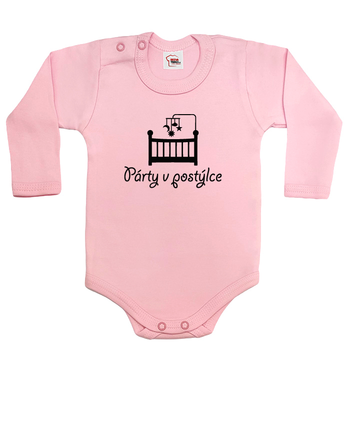 Vtipné bodýčko Párty v postieľke