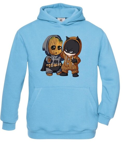 Detská mikina Batman a Groot