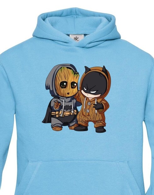 Detská mikina Batman a Groot