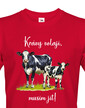 Pánske tričko Krávy volajú, musím ísť