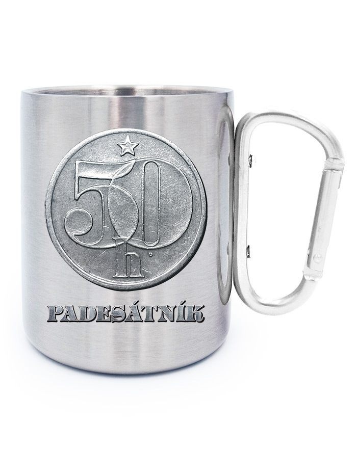 Plechový hrnček päťdesiatnik
