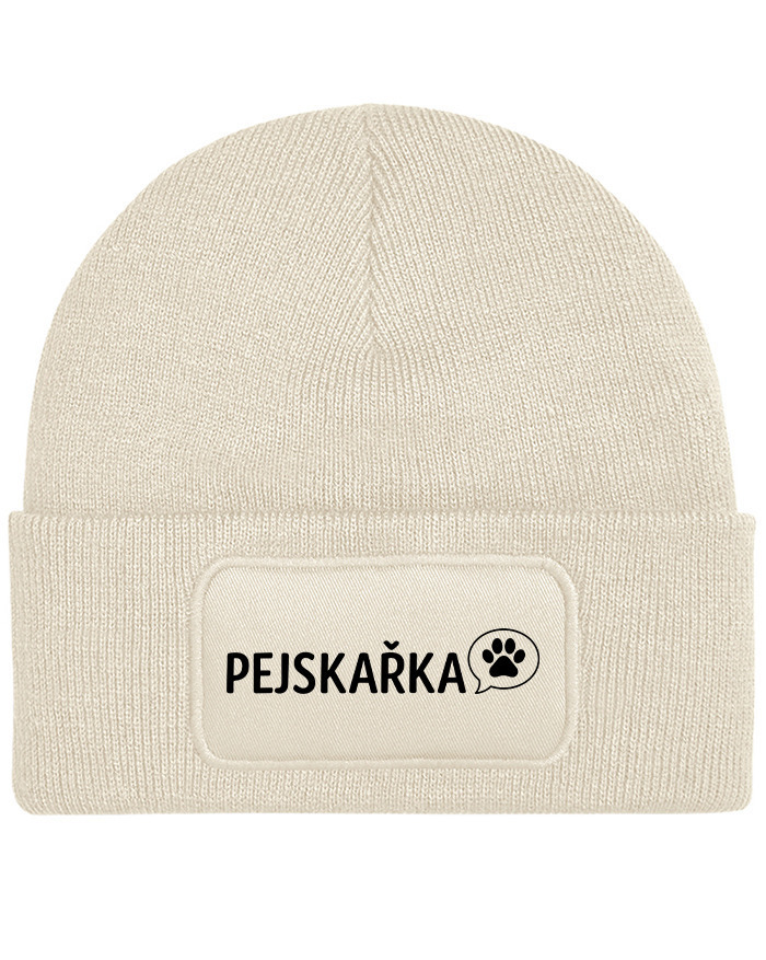 Dámská čiapka s obdélníkovou nášivkou pre psíčkarov