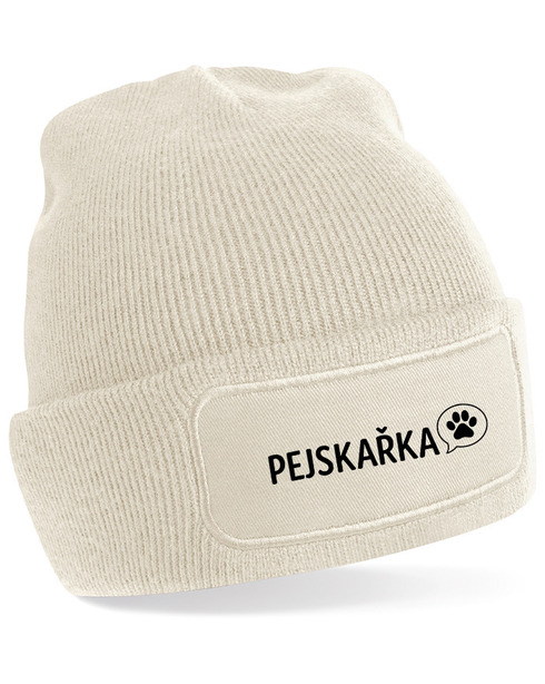 Dámská čiapka s obdélníkovou nášivkou pre psíčkarov