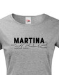 Dámske tričko k meninám Martina