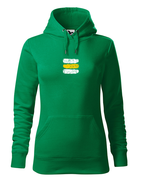 Dámska mikina Turistická značka - žltá