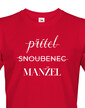 Pánske tričko Priateľ – Snúbenec – Manžel