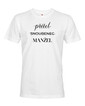 Pánske tričko Priateľ – Snúbenec – Manžel