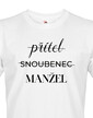 Pánske tričko Priateľ – Snúbenec – Manžel
