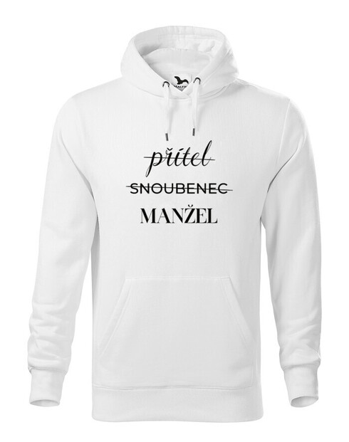 Pánská mikina Priateľ – Snúbenec – Manžel