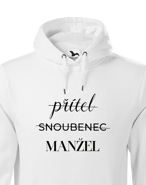 Pánská mikina Priateľ – Snúbenec – Manžel