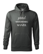 Pánská mikina Priateľ – Snúbenec – Manžel