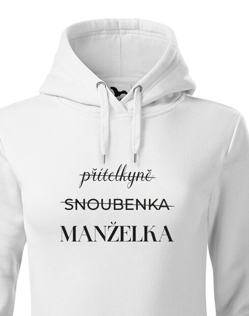 Dámská mikina Priateľka – Snúbenica – Manželka