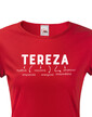 Dámske tričko k meninám Tereza