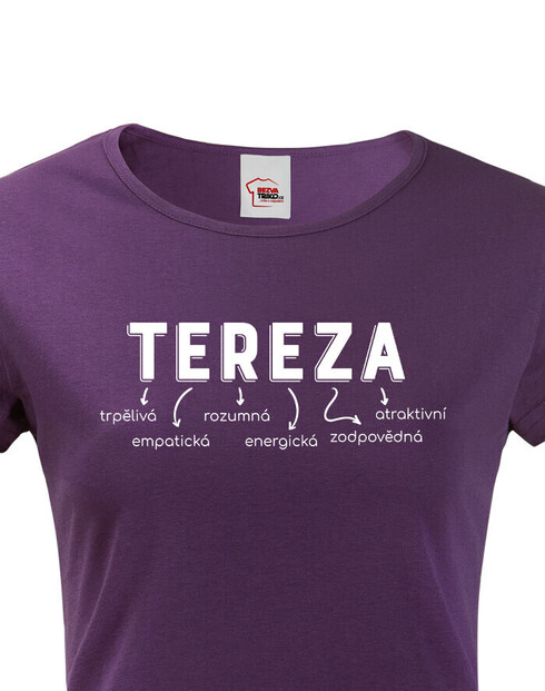 Dámske tričko k meninám Tereza