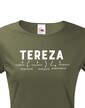 Dámske tričko k meninám Tereza