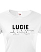 Dámske tričko k meninám Lucie