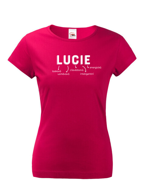 Dámske tričko k meninám Lucie