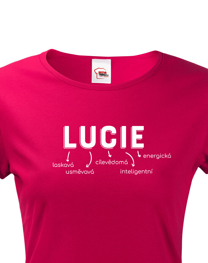 Dámske tričko k meninám Lucie