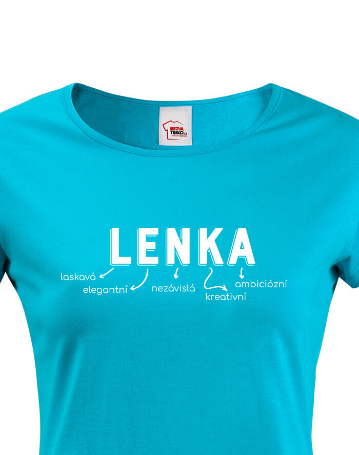 Dámske tričko k meninám Lenka