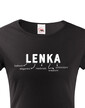 Dámske tričko k meninám Lenka
