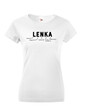 Dámske tričko k meninám Lenka