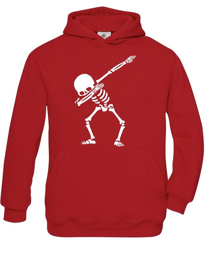 Detská mikina s potlačou kostry