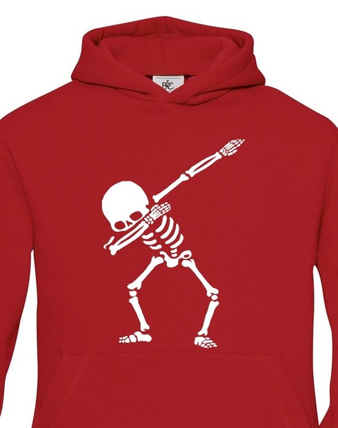 Detská mikina s potlačou kostry