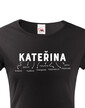 Dámske tričko k meninám Kateřina