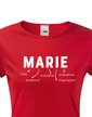 Dámske tričko k meninám Marie