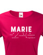 Dámske tričko k meninám Marie