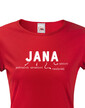 Dámske tričko k meninám Jana