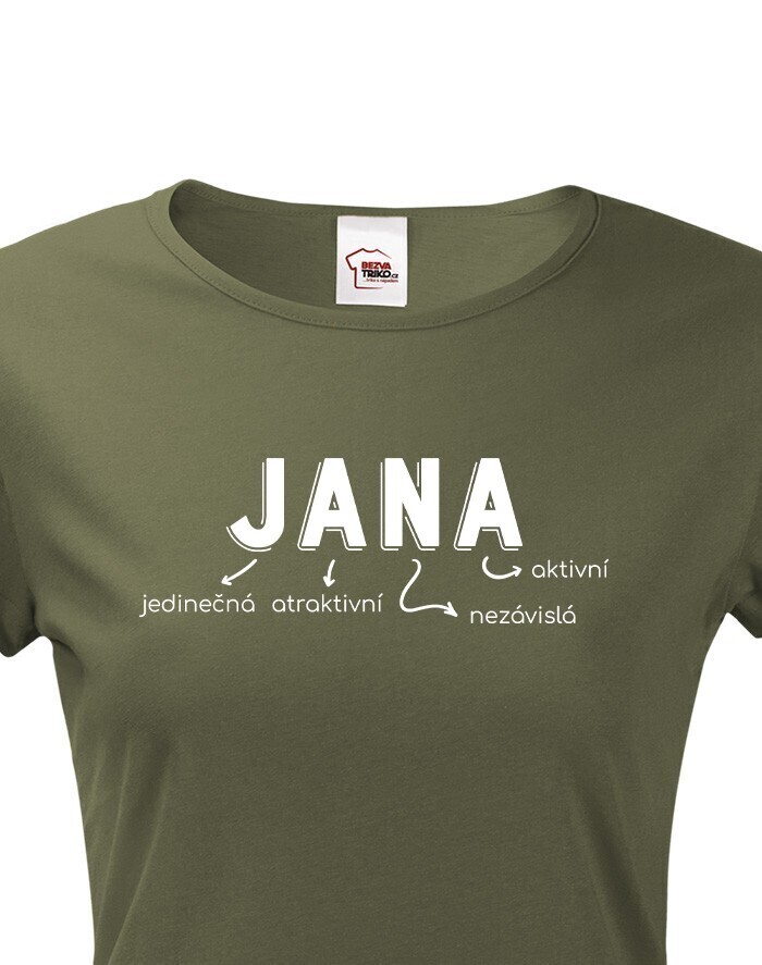 Dámske tričko k meninám Jana