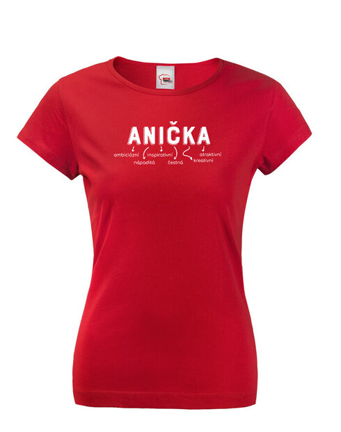 Dámske tričko k meninám Anička