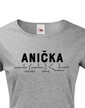 Dámske tričko k meninám Anička