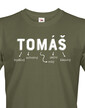 Pánské tričko k meninám Tomáš