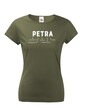 Dámske tričko k meninám Petra