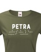 Dámske tričko k meninám Petra