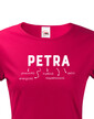 Dámske tričko k meninám Petra
