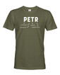 Pánské tričko k meninám Petr