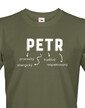 Pánské tričko k meninám Petr