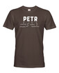 Pánské tričko k meninám Petr