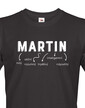 Pánské tričko k meninám Martin
