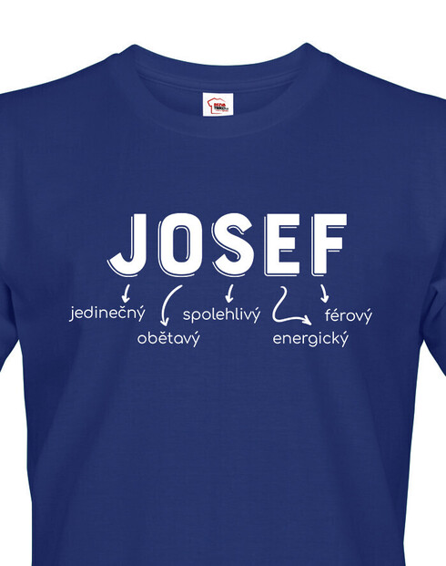 Pánské tričko k meninám Josef