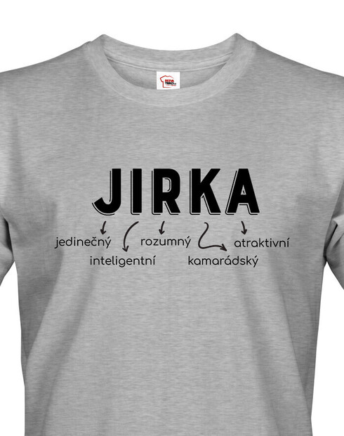Pánské tričko k meninám Jirka
