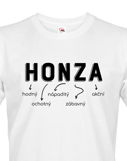 Pánské tričko k meninám Honza