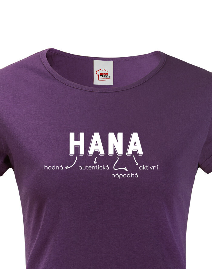 Dámske tričko k meninám Hana