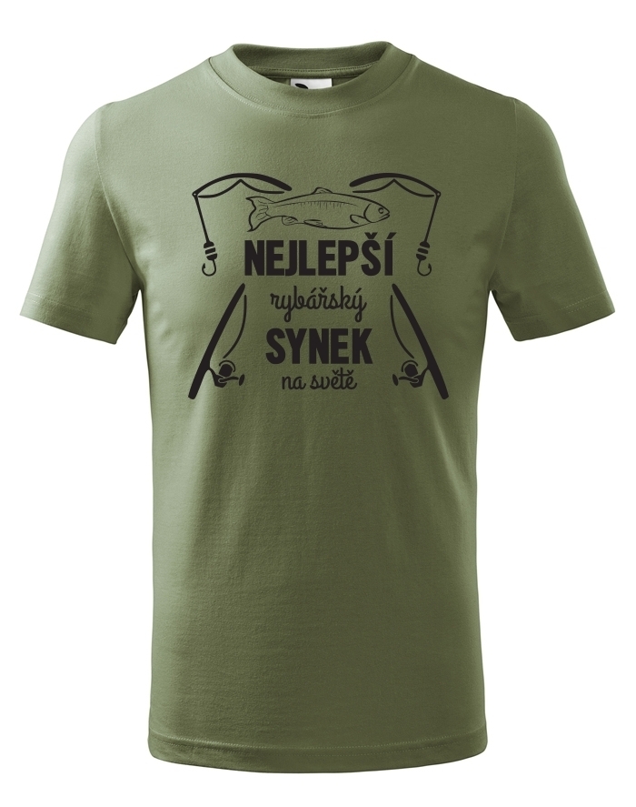 Detské tričko - Najlepší rybárský syn na svete