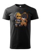 Detské tričko Batman a Groot